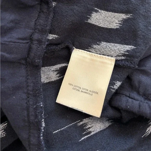 Elevenses Anthropologie Ikat Zip Front Jumpsuit Size 4 - Picture 12 of 12